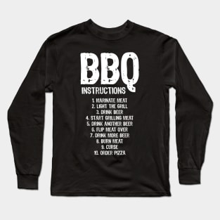 Barbecue instructions Long Sleeve T-Shirt